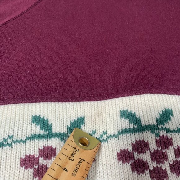 Vintage Peter Pan Collar Sweatshirt with Bird Pattern - Picture 6 of 11